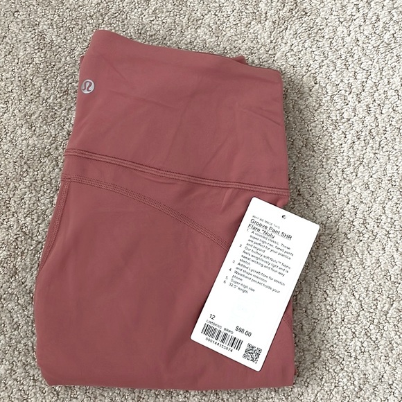 NWT Lululemon Groove Pant Flare Super High-Rise *Nulu Brier Rose Size 12 - Picture 1 of 9